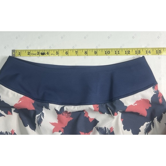 Puma Skort Medium Athletic Floral Navy Pink White M Golf Tennis Pickleball - Picture 6 of 12